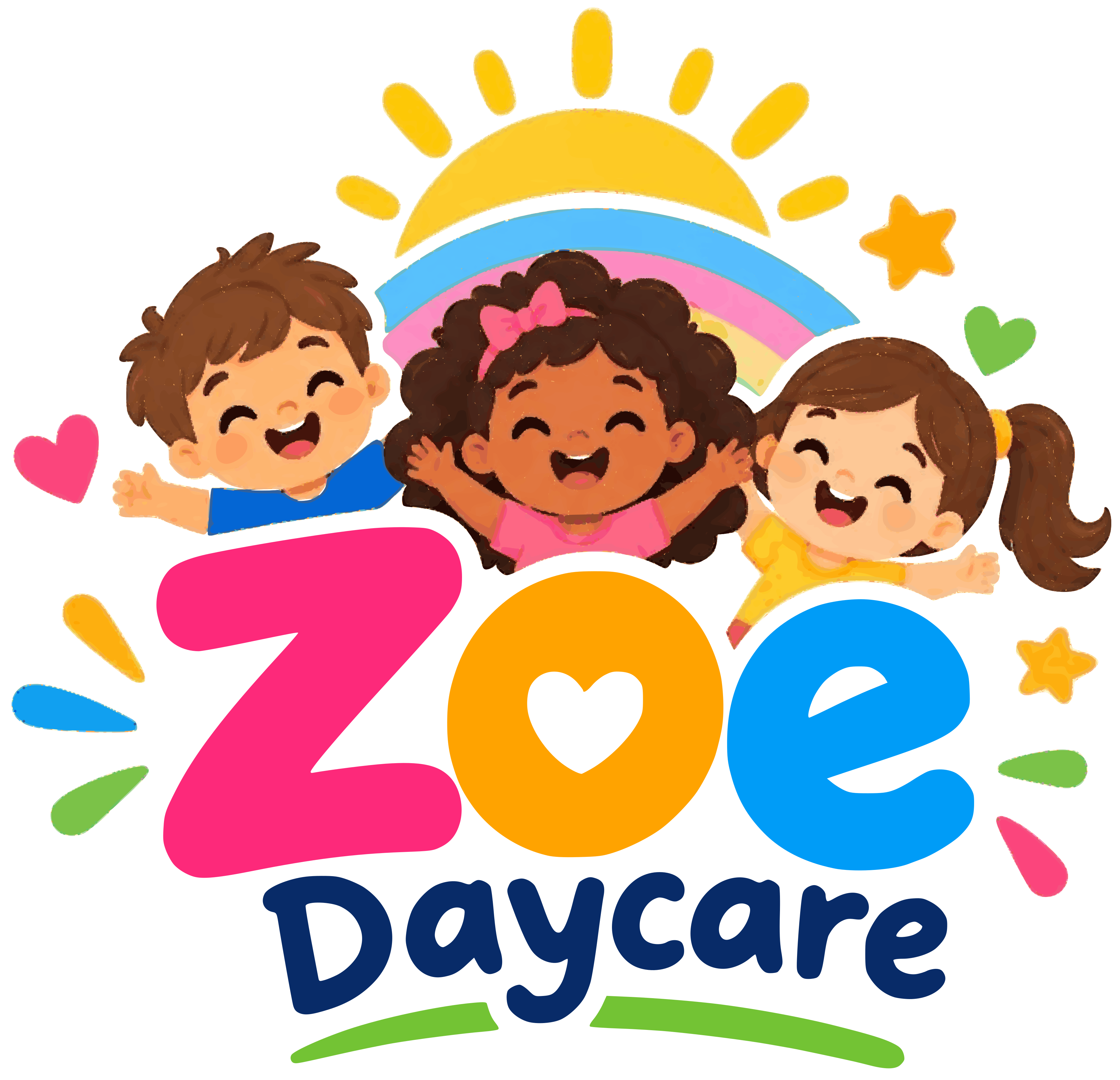 Identidad ilustrada original de Zoe Daycare